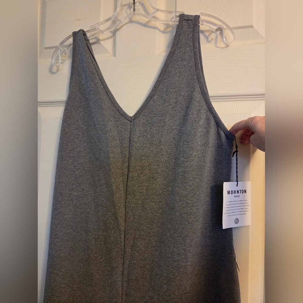 Mohnton Made Gray Sleeveless Jumpsuit- Medium NWT - Picture 4 of 15